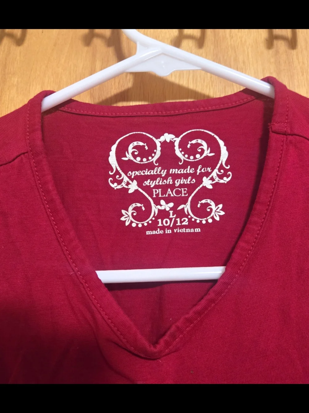 MAROON THE CHILDREN PLACE FASHION GIRL TOP WITH LONG SLEEVES